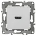 12-3114-01 ЭРА Розетка HDMI, IP20, Эра12, белый (10/100/3200)