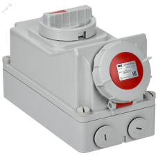 Розетка с механической блокировкой ССИ-814 16А-6ч/380В 3P+PE IP67 IEK