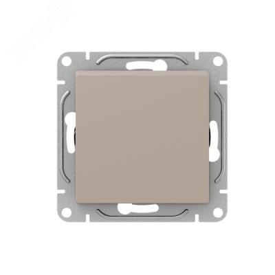 Механизм выключателя. одноклавишный. перекрёстный. кремовый Эпика EKF