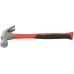 Молоток-гвоздодер, фиброглассовая усиленная ручка 27 мм, 450 гр