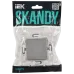 SKANDY Выключатель 1-клавишный кнопочный 10А SK-V14S серебряный IEK