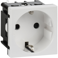 Розетка з/к з/ш в/з белая