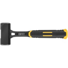 Кувалда кованая цельнометаллическая, пластиковая прорезиненная ручка  1 кг