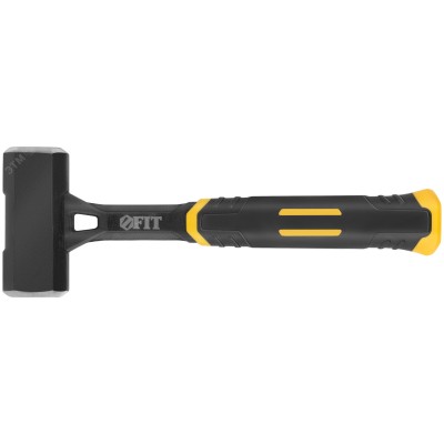 Кувалда кованая цельнометаллическая, пластиковая прорезиненная ручка  1 кг