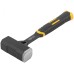 Кувалда кованая цельнометаллическая, пластиковая прорезиненная ручка  1 кг