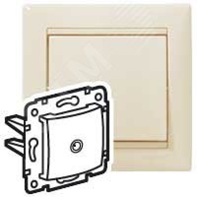 Розетка Valena TV оконечная 10дБ, слоновая кость