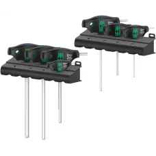 Набор отвёрток с Т-образной рукояткой 454/7 HF Set 1 Hex-Plus с функцией фиксации крепежа 2.5 - 10 мм 7 предметов комплектация: 1x 454 Шестигранная отвёртка