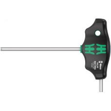 Отвёртка шестигранная 454 Hex-Plus HFс Т-образной рукояткой с функцией фиксации крепежа 4X100 мм с дополнительным коротким рабочим концом