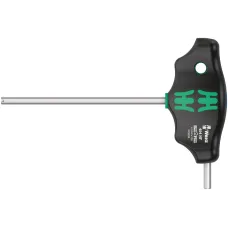 Отвёртка шестигранная 454 Hex-Plus HFс Т-образной рукояткой с функцией фиксации крепежа 4X100 мм с дополнительным коротким рабочим концом