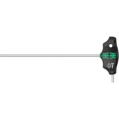Отвёртка шестигранная 454 Hex-Plus HFс Т-образной рукояткой с функцией фиксации крепежа 4X200 мм с дополнительным коротким рабочим концом
