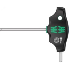 Отвёртка шестигранная 454 Hex-Plus HFс Т-образной рукояткой с функцией фиксации крепежа 6X100 мм с дополнительным коротким рабочим концом