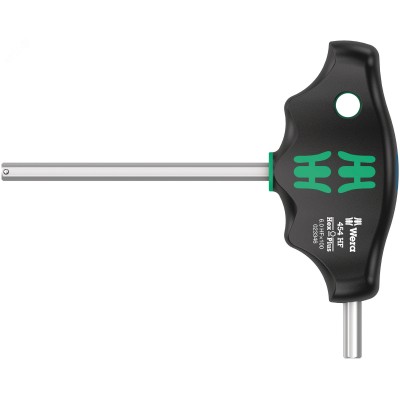 Отвёртка шестигранная 454 Hex-Plus HFс Т-образной рукояткой с функцией фиксации крепежа 6X100 мм с дополнительным коротким рабочим концом