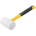 Киянка резиновая белая, фиберглассовая ручка 60 мм ( 450 гр )