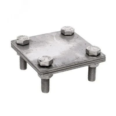 Зажим полоса 40 - полоса 40 3 пластины 70x70мм Ni PROxima