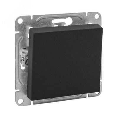 Эпика Механизм выключателя 1кл. кнопочный черный EKF