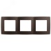 12-5003-13 ЭРА Рамка на 3 поста, Эра12, бронза (15/150/2400)