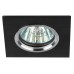 KL57 SL/BK Светильник ЭРА литой  ''алюминевый '' MR16,12V/220V, 50W  серебро/черный (100/2100)