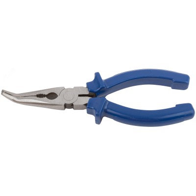 Тонкогубцы изогнутые ''Тор'', инстр. сталь, пластиковые ручки 160 мм