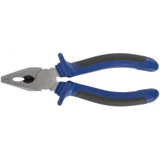 Плоскогубцы комбинированные ''Один'' двухцветные обрезиненные ручки, полированная сталь 180 мм