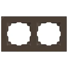 Рамка для розеток и выключателей Intro Accent 6-502-08 на 2 поста, СУ, бронза