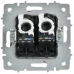 BRITE Розетка компьютерная двойная кат.5E RJ45 РК10-2-БрАБ арктический белый IEK