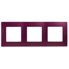 Рамка 3-местная сливовый ETIKA
