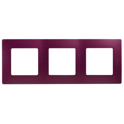 Рамка 3-местная сливовый ETIKA