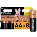 Duracell батарейки щелочные размера AA, 8 шт. в упаковке