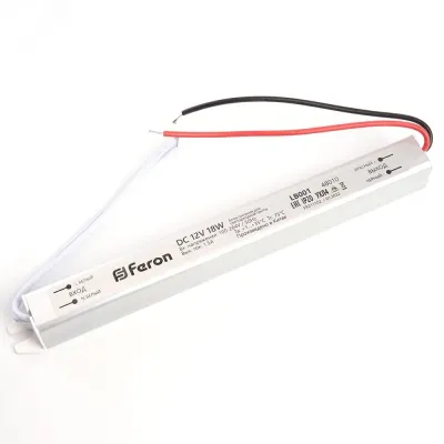 Трансформатор электронный для светодиодной ленты 18W 12V ( драйвер) , LB001