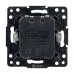 Стокгольм Механизм Розетки с 2USB type-A + type-C черный