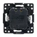 Стокгольм Механизм Розетки с 2USB type-A + type-C черный