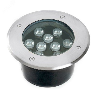 Светильник тротуарный 10W, AC12V, 4000К, D160*H90mm, внутренний диаметр: 110mm, IP 67, SP2803