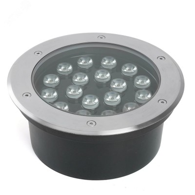 Светильник тротуарный 20W, AC12V, 3000К, D200*H90mm, внутренний диаметр: 170mm, IP67, SP2804