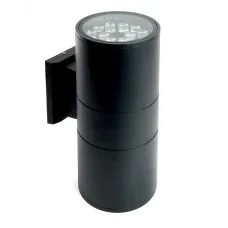 Светильник уличный светодиодный, 2*18W, 3000Lm, 2700K, черный DH0712