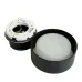 Светильник потолочный 12W, 230V, GX53, черный, HL367