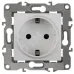 12-2101-01 ЭРА Розетка 2P+E Schuko, 16A-250В, IP20, Эра12, белый (10/100/2800)