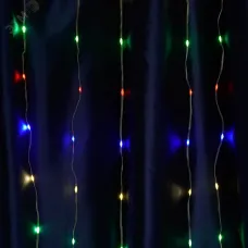 Гирлянда - занавес Водопад 230V 480 LED 3*3м, Мультиколор, IP20 , сетевой шнур 3м в комплекте, CL27