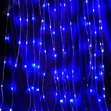 Гирлянда - занавес Водопад 230V 450 LED 3*3м, синий, IP44 , сетевой шнур 3м в комплекте, CL28