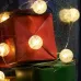 Гирлянда линейная Лед шарики, 30 LED 3м, 2700K, батарейки 3*АА,  IP 20,  шнур 0,5м ,CL565