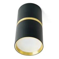 Светильник потолочный  MR16 35W, 230V, GU10, чёрный, золото, ML186 Barrel ZEN
