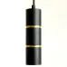 Светильник потолочный на подвесе R16 35W, 230V, GU10, чёрный, золото D55*H180 ML1868