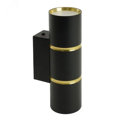 Светильник настенный 35W, 230V, 2*GU10, черный, золото ML1860