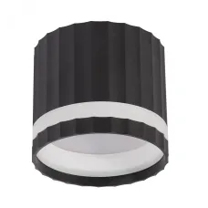 Светильник потолочный 12W, 230V, GX53, черный, HL369