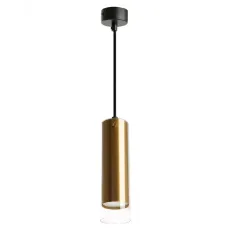 Светильник потолочный на подвесе MR16 35W, 230V, золото, черный,  D55*H200 ML1898