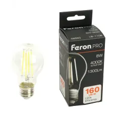Лампа светодиодная, 1300LM 8W 175-265V E27 4000K, LB-1108