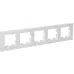 BRITE Рамка 5 постов РУ-5-Бр белый рифленый IEK BRITE Рамка 5 постов РУ-5-Бр белый рифленый IEK