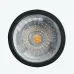 Лампа светодиодная, (7W) 230V GU10 4000K MR16 в черном корпусе с линзой 110 градусов, LB-1607