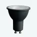 Лампа светодиодная, (7W) 230V GU10 4000K MR16 в черном корпусе с линзой 110 градусов, LB-1607
