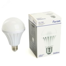 Лампа светодиодная LED 12W аккумуляторная 6500K Е27 постоянная