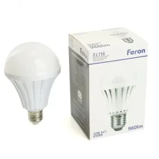 Светильник аккумуляторный, 12W Е27 AC/DC, белый, EL116